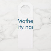 Étiquettes Pour Bouteilles simple initiale lettre monogramme ajoutez votre no (Dos)