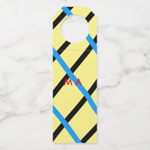 Étiquettes Pour Bouteilles Simple monogramme ajouter votre nom lettre man min