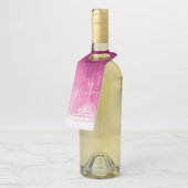 Étiquettes Pour Bouteilles Sip Sip Hooray personnalisé mariage abstrait rose (Incliné)