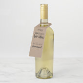 Étiquettes Pour Bouteilles Son idée - Proposition amusante de Groomsmen (Incliné)