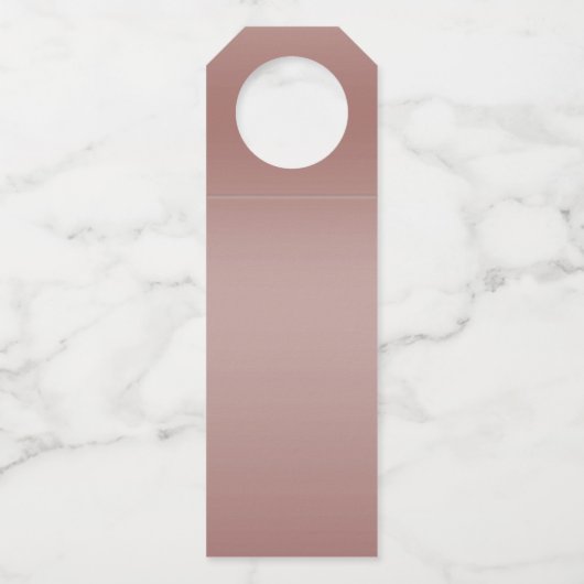 Étiquettes Pour Bouteilles Sparkles & Glamor, Rose d'anniversaire Gold (Dos)