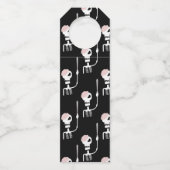 Étiquettes Pour Bouteilles squelette d'Halloween avec une épée  (Dos)