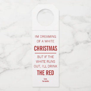 Étiquettes Pour Bouteilles Tags de bouteille de vin de Noël