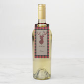 Étiquettes Pour Bouteilles Tête de cerf de buffle rouge (Sur bouteille)