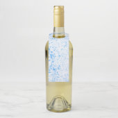 Étiquettes Pour Bouteilles Texture de plaque - Bleu (Sur bouteille)
