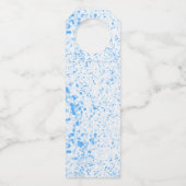 Étiquettes Pour Bouteilles Texture de plaque - Bleu (Devant)