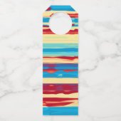 Étiquettes Pour Bouteilles Texture des aquarelles (Dos)