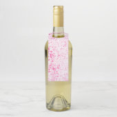 Étiquettes Pour Bouteilles Texture - rose (Sur bouteille)