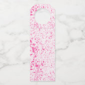 Étiquettes Pour Bouteilles Texture - rose (Devant)