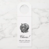 Toile & Calligraphie Mariage Bottle Hanger Tags
