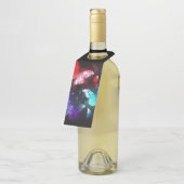 Étiquettes Pour Bouteilles Trois papillons brillants sur l'arrière - plan de  (Incliné)