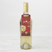 Étiquettes Pour Bouteilles Trois Roses de bijoux (Sur bouteille)