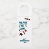 Étiquettes Pour Bouteilles Trump GRAND Célébration Party Bottle Hangers (Dos)