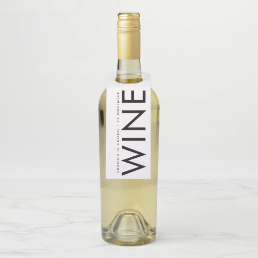 Étiquettes Pour Bouteilles Ultra Moderne Gras Gros NOMS Simple (Sur bouteille)