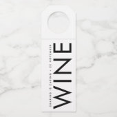 Étiquettes Pour Bouteilles Ultra Moderne Gras Gros NOMS Simple (Devant)