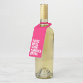 Étiquettes Pour Bouteilles Un cadeau de vacances d'été amusant (Incliné)