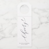 Étiquettes Pour Bouteilles Une calligraphie simple et moderne se réjouit (Devant)