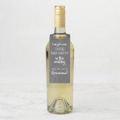 Étiquettes Pour Bouteilles Une décision - Proposition amusante pour les Groom (Sur bouteille)