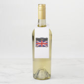 Étiquettes Pour Bouteilles Union Jack Guitar Amplifier (Sur bouteille)