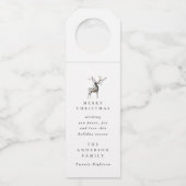 Étiquettes Pour Bouteilles Vacances de Noël (Devant)