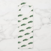 Étiquettes Pour Bouteilles Vacances modernes de guirlande d'aquarelle de (Dos)