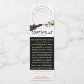 Étiquettes Pour Bouteilles Vin de mariage de Sc (Dos)