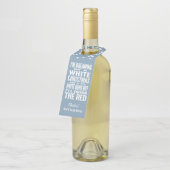 Étiquettes Pour Bouteilles Vin drôle de Noël blanc (Incliné)