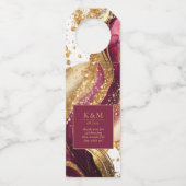 Étiquettes Pour Bouteilles Vin rouge Mariage Abstrait Sparkling ID1018 (Devant)