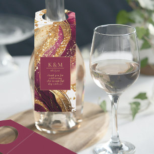 Étiquettes Pour Bouteilles Vin rouge Mariage Abstrait Sparkling ID1018