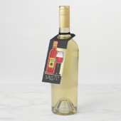 Étiquettes Pour Bouteilles Vin - Voir au dos - (Incliné)