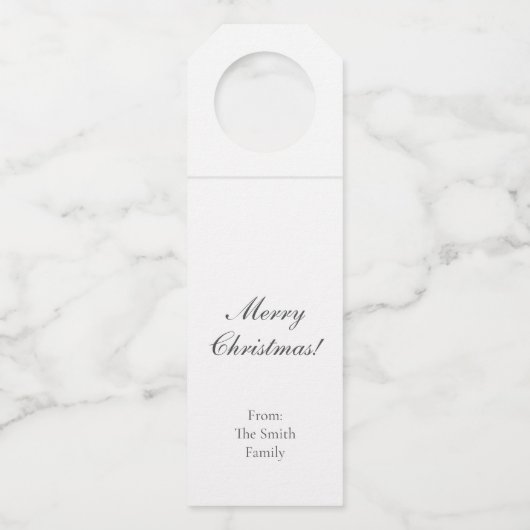 Étiquettes Pour Bouteilles Vintage Père Noël (Dos)