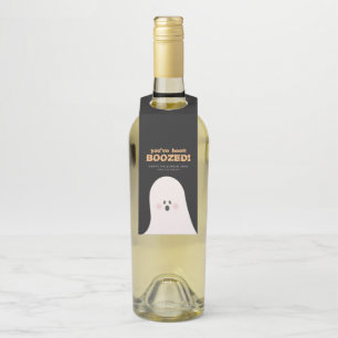 Étiquettes Pour Bouteilles Vous avez été arrosé Halloween Cute Ghost Étiquett
