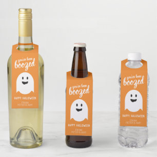 Étiquettes Pour Bouteilles Vous avez été boosté - Drôle fête d'Halloween