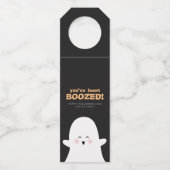 Étiquettes Pour Bouteilles Vous avez été boosté Halloween mignon fantôme (Devant)
