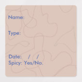 Étiquettes pour contenants alimentaires (Design 1)
