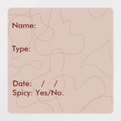 Étiquettes pour contenants alimentaires (Design 2)