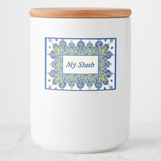 Étiquettes pour conteneurs de stockage alimentaire (Devant)