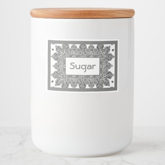 Étiquettes pour conteneurs de stockage alimentaire (Devant)