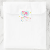 Étiquettes pour fête de douche de bébé fille migno (Sac)