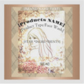 Étiquettes Pour La Soins De La Peau (Devant)