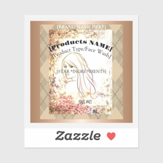 Étiquettes Pour La Soins De La Peau (Feuille)