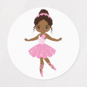 Étiquettes Princesse Ballerina (Design 2)