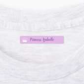 Étiquettes Princesse Couronne violet rose Peach Jaune Nom (Apposé)