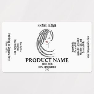 Étiquettes Produit de cheveux Braids cheveux tressés emballag