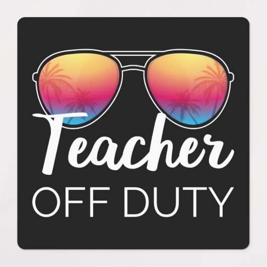 Étiquettes Professeur hors service I (Design 2)