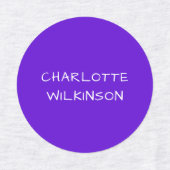 Étiquettes Professeur moderne Purple Pink sur mesure (Design 1)