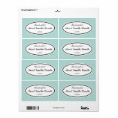 Étiquettes professionnels Aqua Color (Feuille entière)