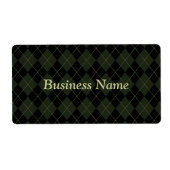 Étiquettes professionnels de Jacquard foncé (Devant)