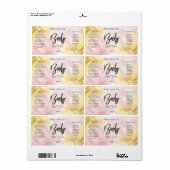 Étiquettes professionnels du beurre corps Shimmer (Feuille entière)