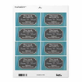 Étiquettes professionnels du livre de psychologue (Feuille entière)